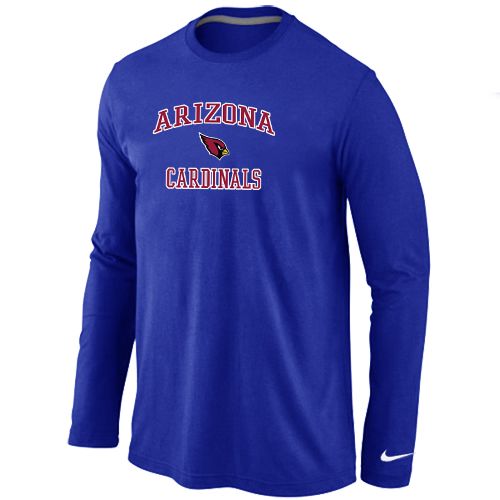 Nike Arizona Cardinals Heart & Soul Long Sleeve NFL T-Shirt - Blue